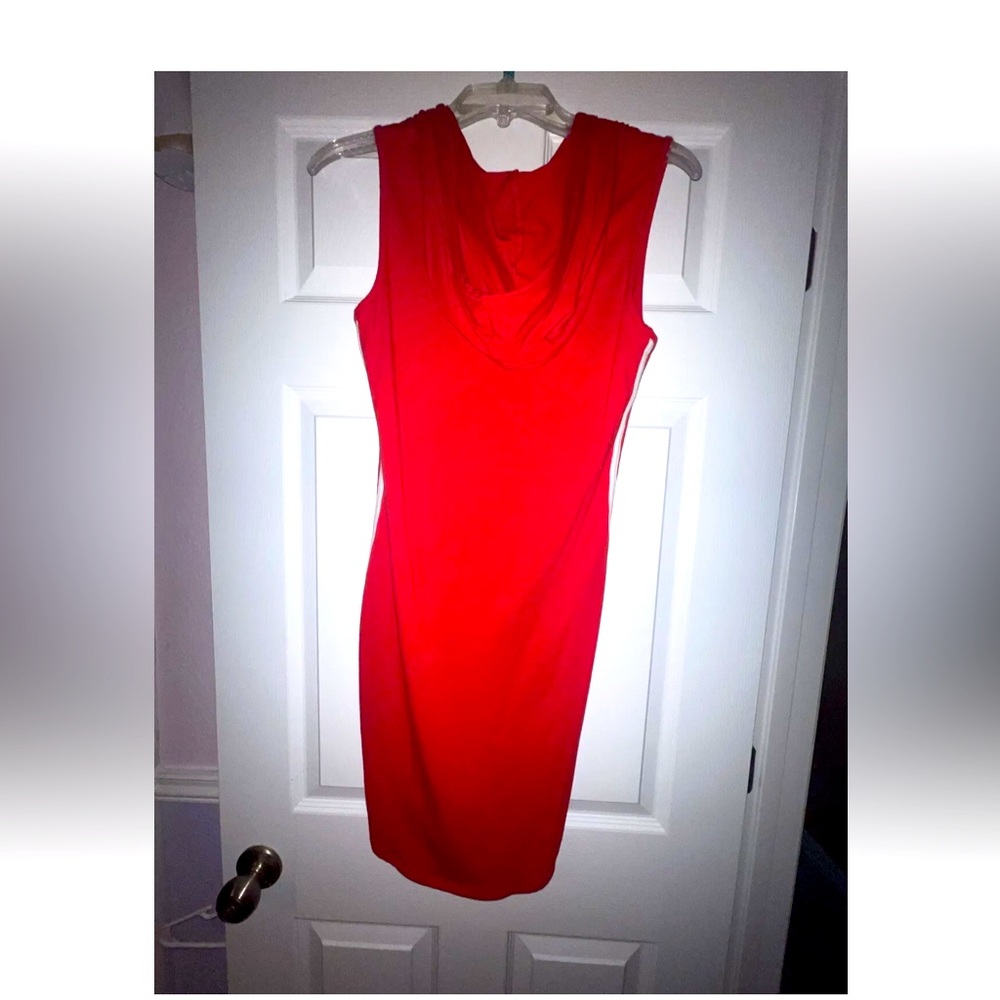 Red Maxi Dress With Hood